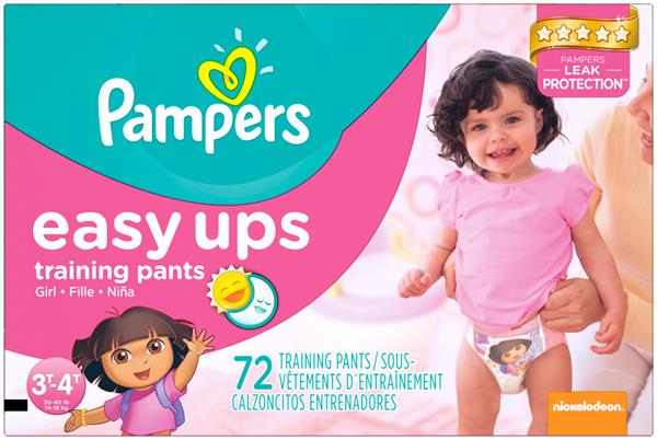 Pampers Easy Ups Super Pack Girls Size 3T-4T Training 
