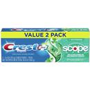 Crest Complete+ Whitening Scope Toothpaste, Minty Fresh Striped, 2-5.4 Oz Tubes