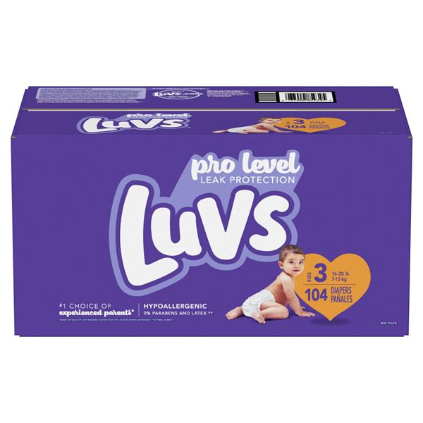 luvs nighttime diapers