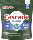 Cascade Complete ActionPacs, Dishwasher Detergent, Fresh Scent, 27Ct