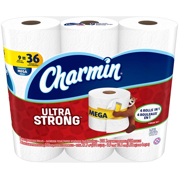 Charmin Ultra Strong Mega Rolls Bathroom Tissue | Hy-Vee Aisles ...