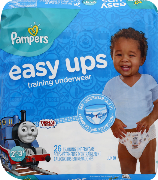 Pampers Easy Ups Training Underwear Boys Size 2T-3T 74 Ct – Oasis