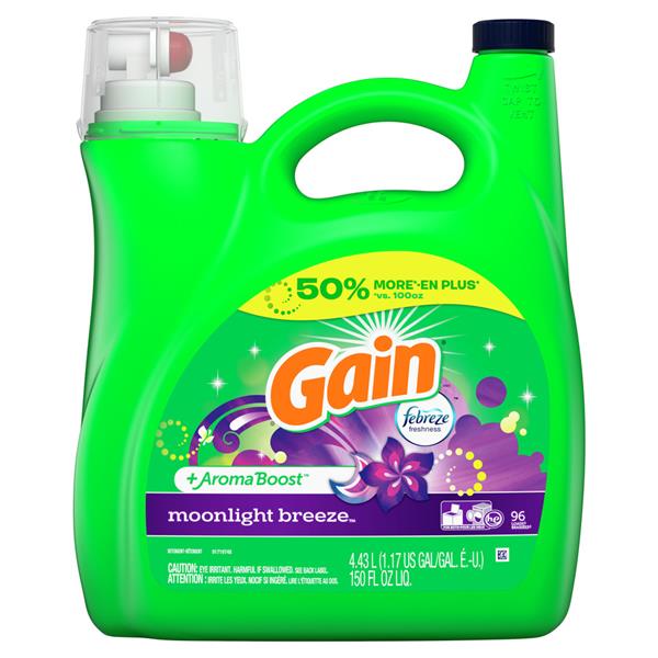 Gain Moonlight Breeze HE Liquid Laundry Deteregent 72 Loads HyVee Aisles Online Grocery Shopping