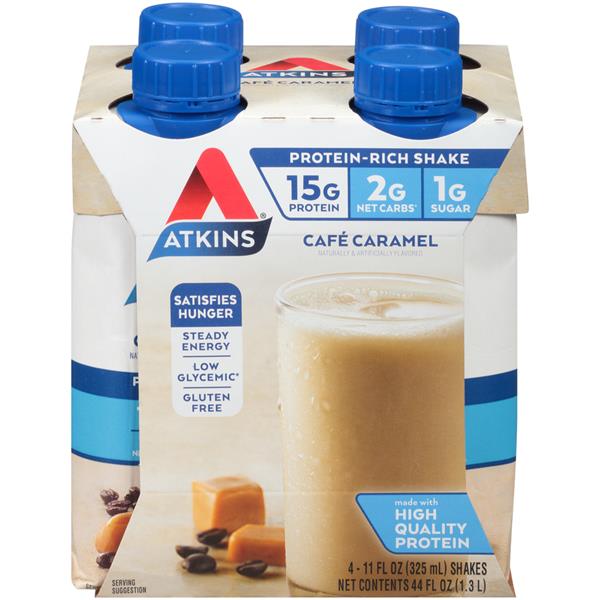 Atkins Cafe Caramel Shake 4Pk | Hy-Vee Aisles Online Grocery Shopping