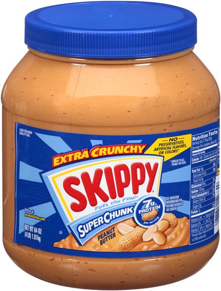 Skippy Extra Crunchy Peanut Butter Nutrition