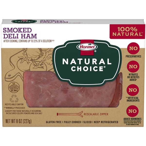 Hormel Natural Choice Cooked Deli Ham HyVee Aisles Online Grocery