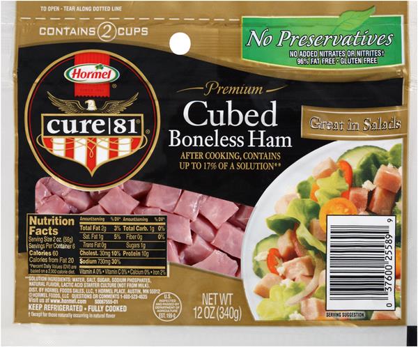 Hormel Cure 81 Cubed Boneless Ham | Hy-Vee Aisles Online Grocery Shopping