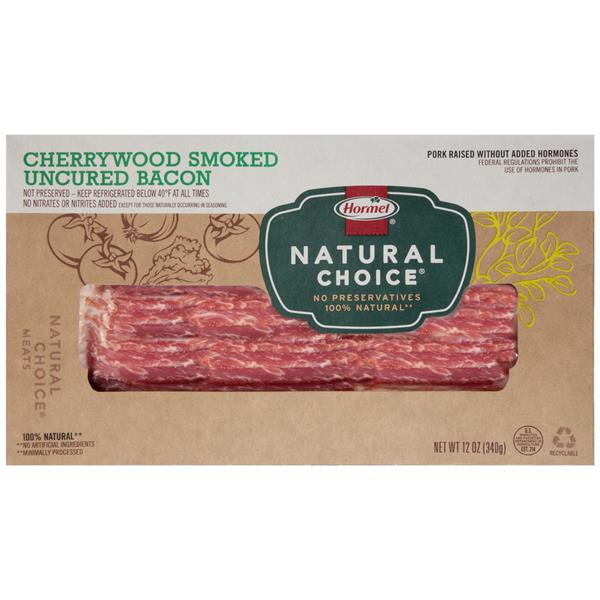 Hormel Natural Choice Cherrywood Smoked Uncured Bacon HyVee Aisles
