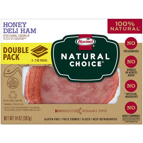 Hormel Natural Choice Honey Sliced Deli Ham HyVee Aisles Online