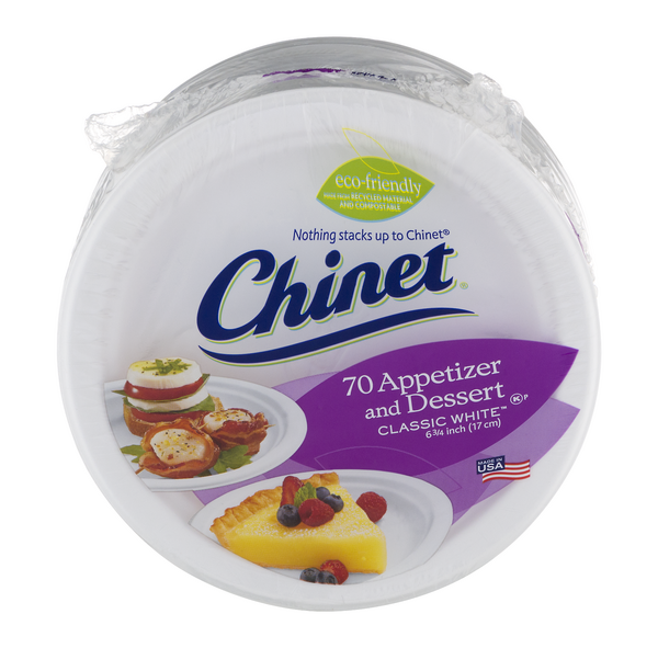 Chinet dessert cheap plates