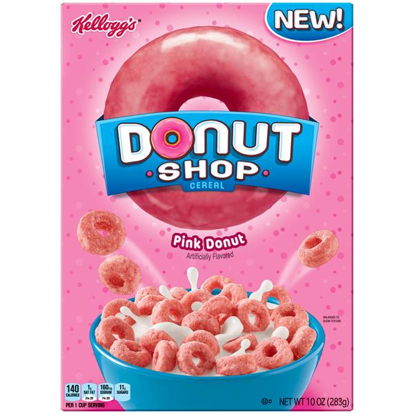 Kelloggs's Donut Shop Pink Donut Cereal 10 oz. Box | Hy-Vee Aisles ...
