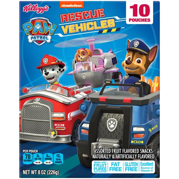 Kellogg's Paw Patrol Rescue Racer Fruit Snacks 8oz. HyVee Aisles