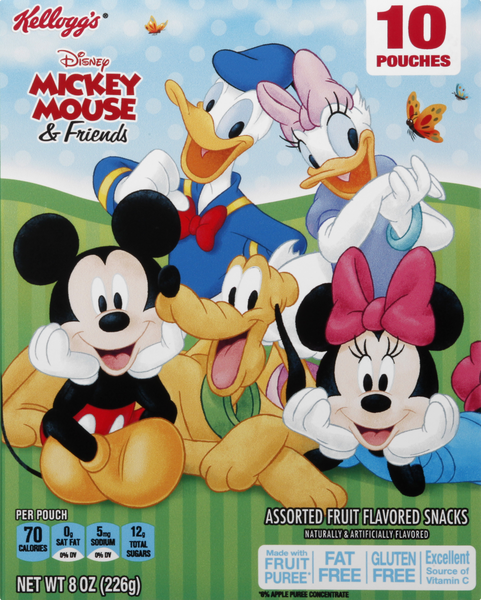 Kellogg's Disney Mickey And Friends Assorted Fruit Flavored Snacks