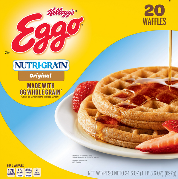 Kellogg S Eggo Nutri Grain Whole Wheat Waffles Ct Hy Vee Aisles Online Grocery Shopping