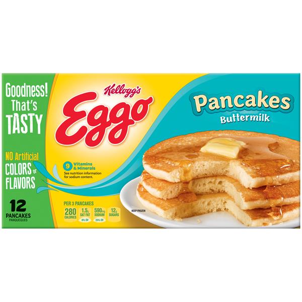 Kellogg's Eggo Buttermilk Pancakes 12Ct HyVee Aisles Online Grocery