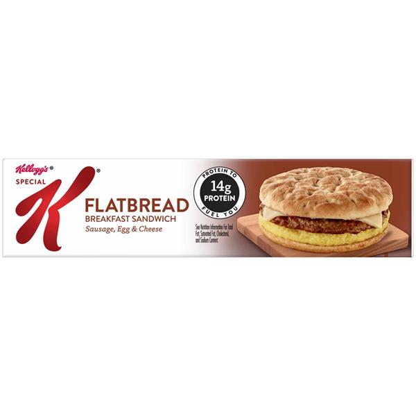 Kellogg's Special K Flatbread Breakfast Sandwich Sausage, Egg & Cheese