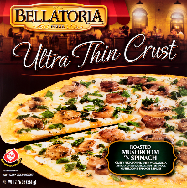 Bellatoria Ultra Thin Crust Roasted Mushroom 'N Spinach Pizza HyVee