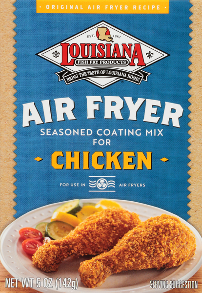 Louisiana Air Fryer Seasoned Coating Mix For Chicken 