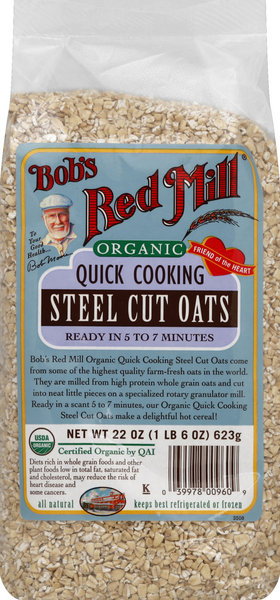 bobs red mill organic quick cooking steel cut oats
