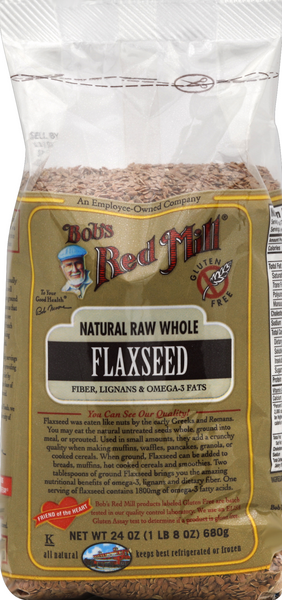  Bob's Red Mill Golden Flaxseed Meal, Organic, Gluten Free,  Whole Ground, 16 Ounce : Grocery & Gourmet Food