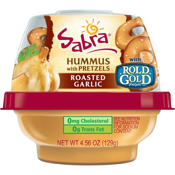 Sabra Snackers Roasted Garlic Hummus with Pretzels HyVee Aisles