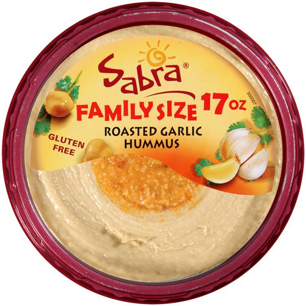 Sabra Roasted Garlic Hummus Family Size HyVee Aisles Online Grocery