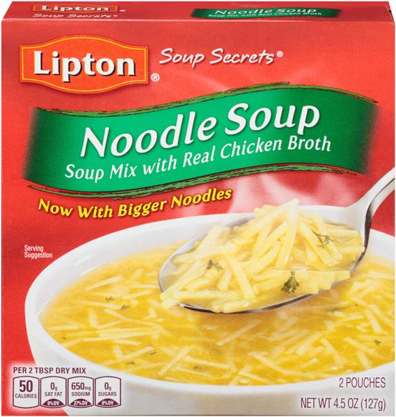 Lipton Soup Secrets Noodle Soup Mix with Real Chicken Broth 2Ct | Hy