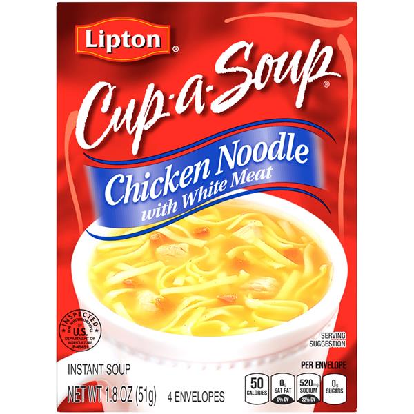 Lipton Cup-a-Soup Chicken Noodle with White Meat Instant ...