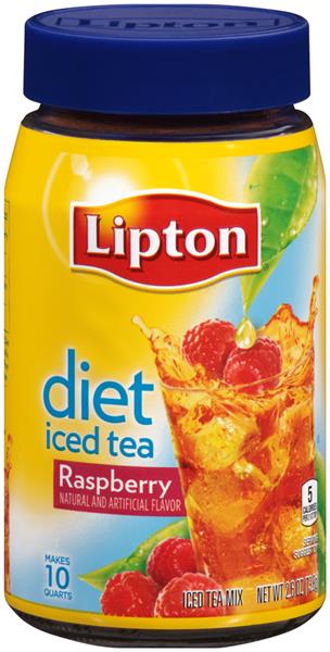 Lipton Diet Iced Tea Mix Raspberry | Hy-Vee Aisles Online Grocery Shopping