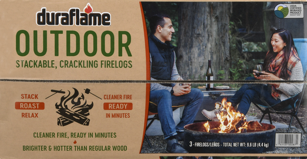 Duraflame Outdoor Stackable Crackling Firelogs 3Ct Hy-Vee Aisles