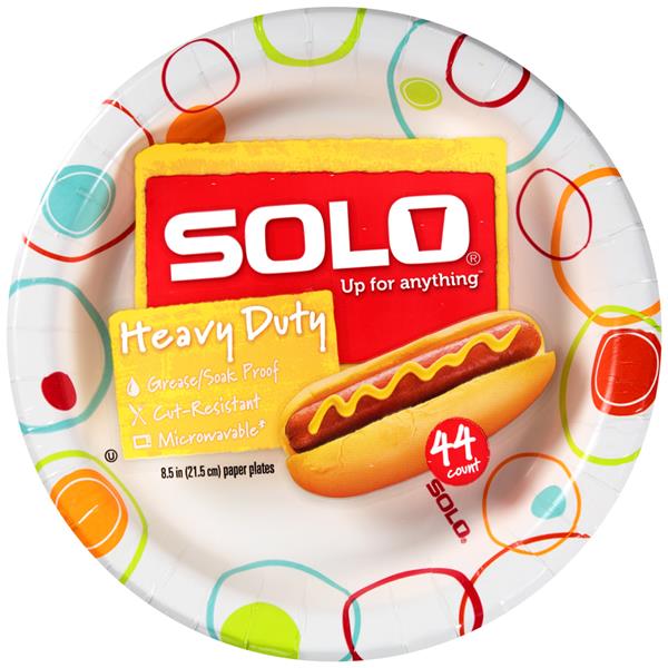 Solo Heavy Duty Paper Plates 8.5 inch HyVee Aisles Online Grocery