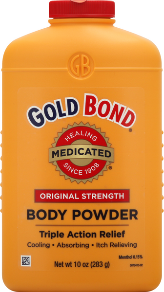 Gold Bond Body Powder, Original Strength, Triple Action Relief 