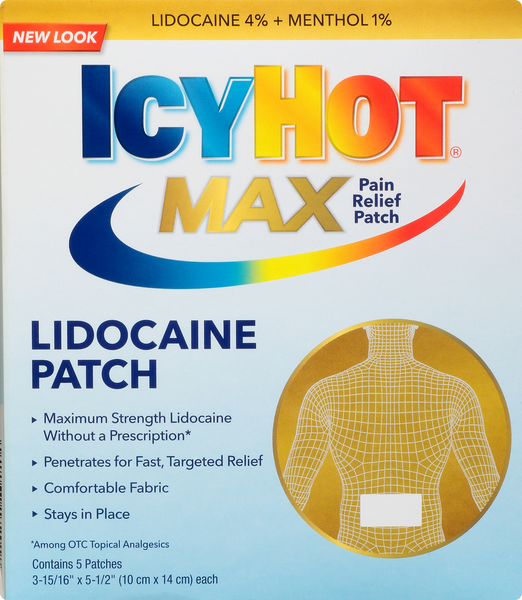 Icy Hot Lidocaine Patch Plus Menthols | Hy-Vee Aisles Online Grocery ...