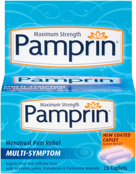 Pamprin Cramp Menstrual Pain Relief All About Hockey Pamprin Maximum Strength Caplets Perspective Front Source Multi Symptom Menstrual Pain Relief