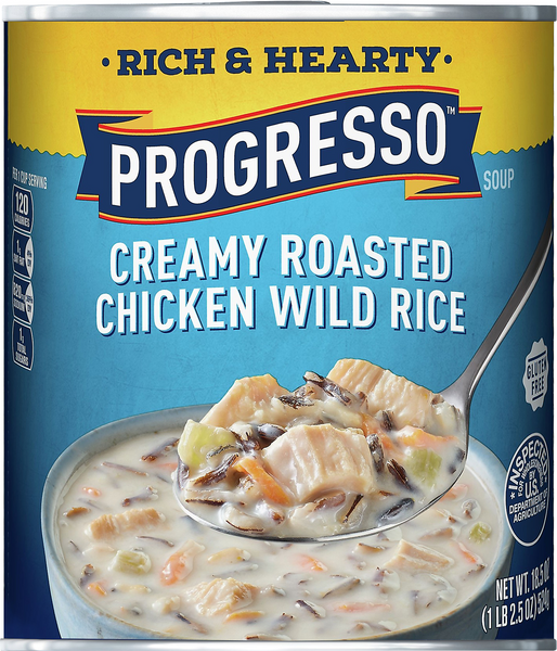Progresso Rich & Hearty Creamy Roasted Chicken Wild Rice Soup HyVee