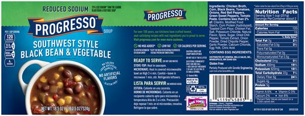 Progresso Reduced Sodium Southwest Style Black Bean ...