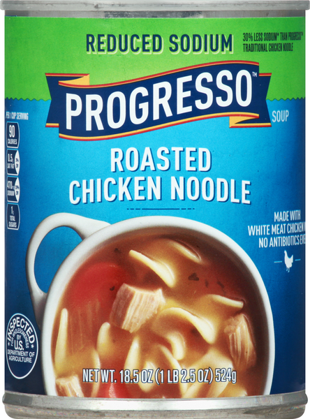 Progresso Reduced Sodium Roasted Chicken Noodle Soup | Hy-Vee Aisles ...