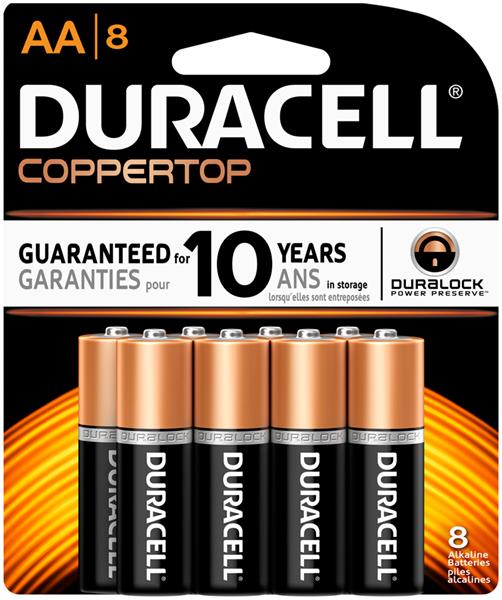 Duracell CopperTop AA8 Alkaline Batteries | Hy-Vee Aisles Online ...