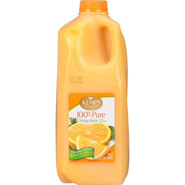 Kemps® 100% Pure Orange Juice From Concentrate .5 Gal. Jug