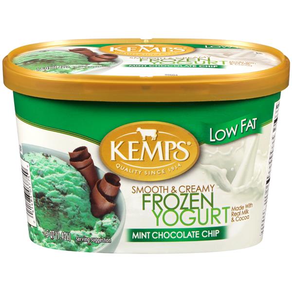 Kemps Low Fat Mint Chocolate Chip Frozen Yogurt | Hy-Vee Aisles Online ...