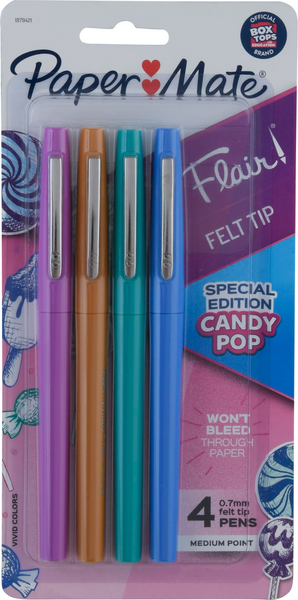 Flair Felt Pens 4ct - The School Box Inc
