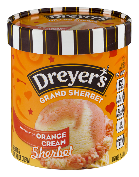 Edy's Grand Orange Cream Sherbet | Hy-Vee Aisles Online Grocery