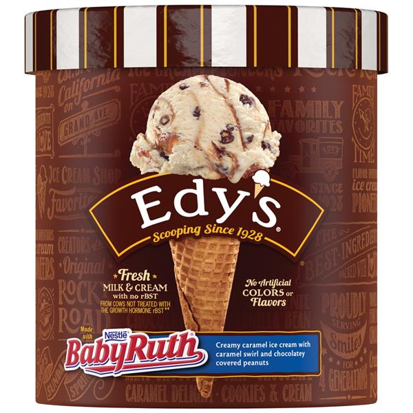 EDY'S made with NESTLE BABY RUTH Ice Cream | Hy-Vee Aisles ...
