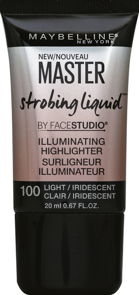 Maybelline New York FaceStudio Master Strobing Liquid Illuminating  Highlighter 100 Light/Iridescent | Hy-Vee Aisles Online Grocery Shopping