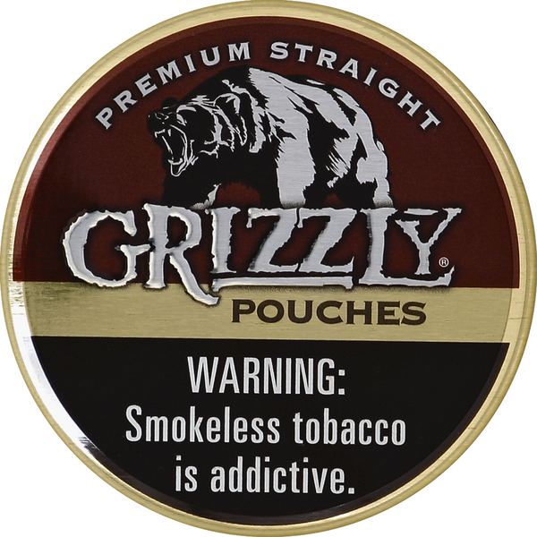 grizzly tobacco pouches Grizzly Premium Straight Pouches