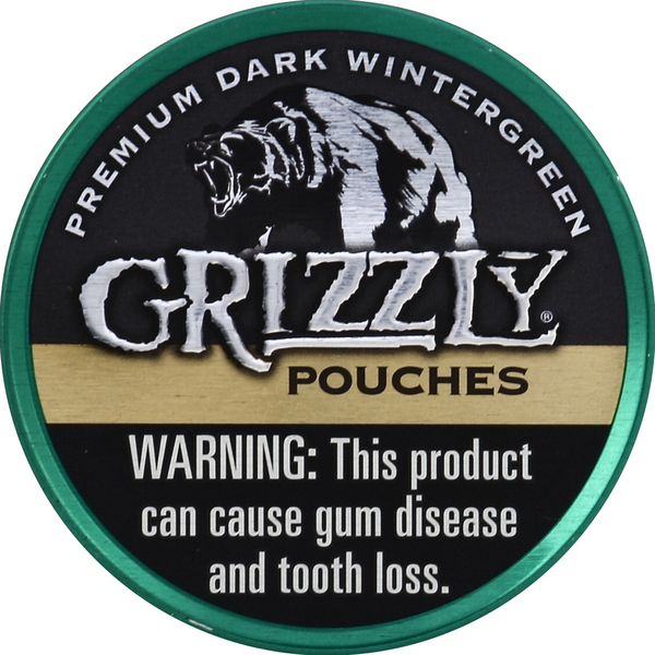 Grizzly Snuff Premium Dark Wintergreen Pouches