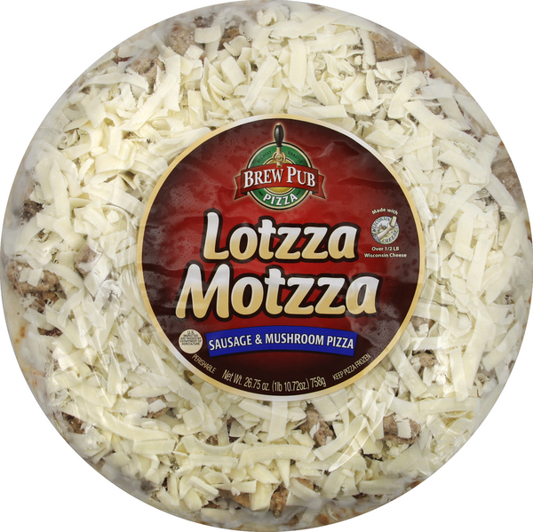 Brew Pub Lotzza Motzza Sausage & Mushroom Pizza HyVee Aisles Online
