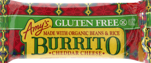 Amy S Gluten Free Cheddar Cheese Burrito With Organic Beans Rice Hy Vee Aisles Online Grocery Shopping