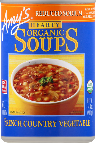 Amy's Organic Soup, Chunky Vegetable Soup, Reduced Sodium, Vegetable