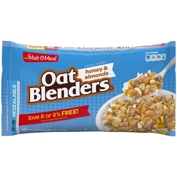 MaltOMeal Oat Blenders with Honey & Almonds Cereal HyVee Aisles